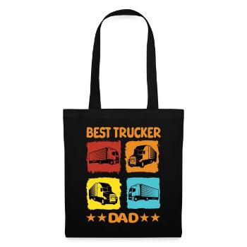 Meilleur père camionneur - Sac en tissu - noir - Devant