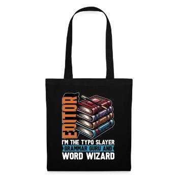 Book Editor I'm The Typo Slayer English Teacher - Tote Bag - black - Front