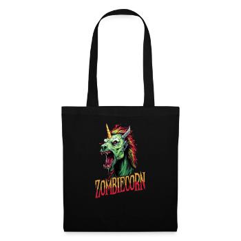 Licorne d’Halloween Zombiecorn - Sac en tissu - noir - Devant