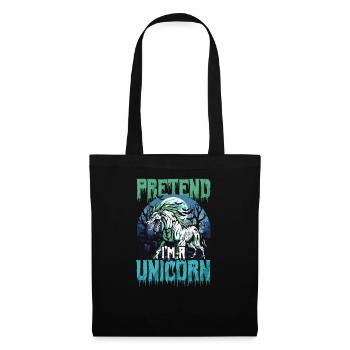 Halloween Unicorn Pretend I'm A Unicorn - Tote Bag - black - Front