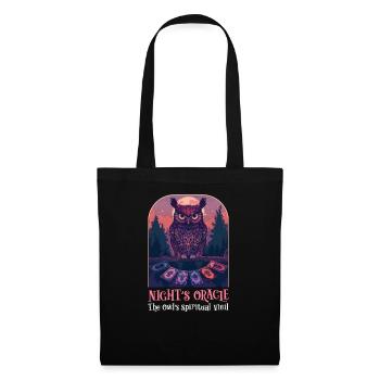 Spiritual Owl Night's Oracle Owl's Spiritual Vigil - Tote Bag - black - Front