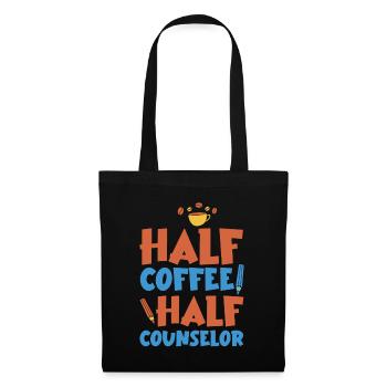 Half Coffee Half Counselor 4 - Tote Bag - black - Front