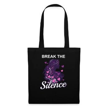 La violence conjugale brise le silence - Sac en tissu - noir - Devant