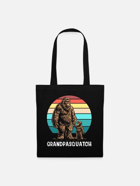 Grandpa Squatch - Stoffbeutel - Schwarz