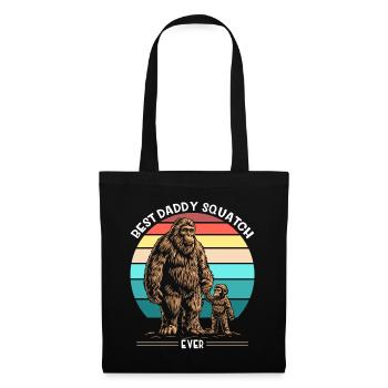 Best Daddy Squatch Ever - Stoffbeutel - Schwarz - Vorne