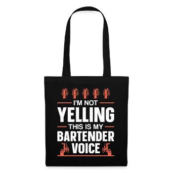 Bartender Mixologist I'm Not - Stoffbeutel - Schwarz - Vorne