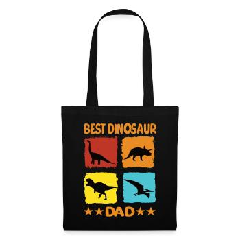 Best Dinosaur Dad - Stoffbeutel - Schwarz - Vorne