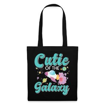 Galaktisch Süß: "Cutie of the Galaxy Mädchen, Girl - Stoffbeutel - Schwarz - Vorne