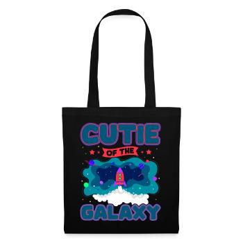 Galaktisch Süß: "Cutie of the Galaxy Mädchen, Girl - Stoffbeutel - Schwarz - Vorne