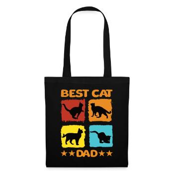 Best Cat Dad - Tote Bag - black - Front