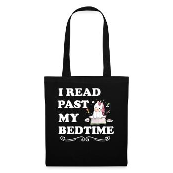 I read unicorn after bedtime - Tote Bag - black - Front