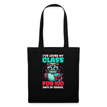 100 Days Of School Teacher Loved My Class Owl - Tote Bag - black - Front