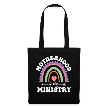 La maternité est mon ministère - Sac en tissu - noir - Devant