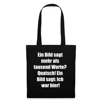 Photo Gift Idea - Tote Bag - black - Front