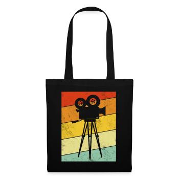 Funny Filmmaking Retro Vintage Cinematography - Tote Bag - black - Front