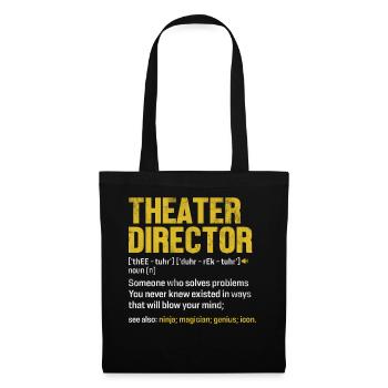 Metteur en scène de théâtre Funny Definition Musical - Sac en tissu - noir - Devant