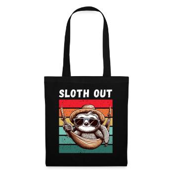 Sloth Hammock Holiday Weekend Chilling Fun - Tote Bag - black - Front