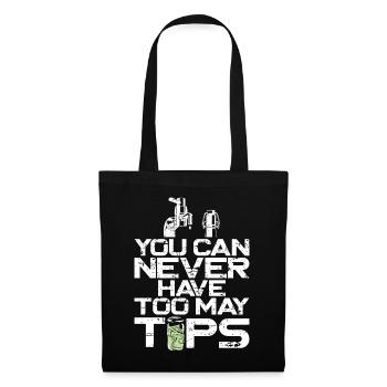 Barman Mixologue Vous ne pouvez jamais - Sac en tissu - noir - Devant