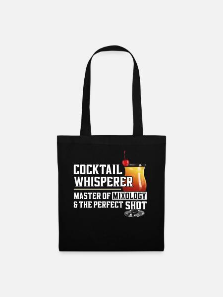 Bartender Mixologist Cocktail - Stoffbeutel - Schwarz