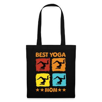 Best Yoga Mom - Stoffbeutel - Schwarz - Vorne