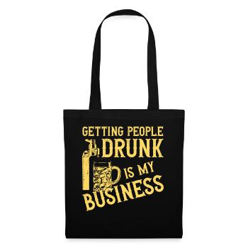 Bartender Mixologist Getting - Stoffbeutel - Schwarz - Vorne