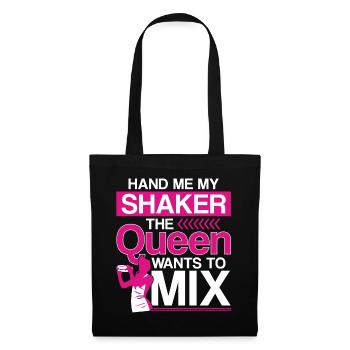 Bartender Mixologist Queen Hand Me - Stoffbeutel - Schwarz - Vorne
