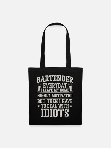 Bartender Mixologist Bartender - Stoffbeutel - Schwarz