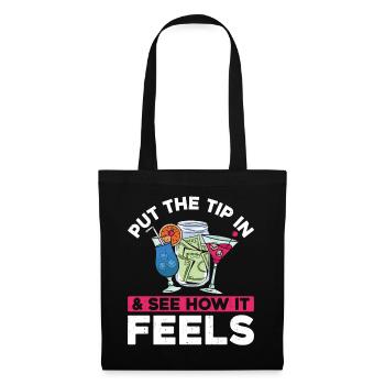 Barman Mixologue Put The Tip - Sac en tissu - noir - Devant