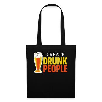 Barman Mixologue I Create - Sac en tissu - noir - Devant