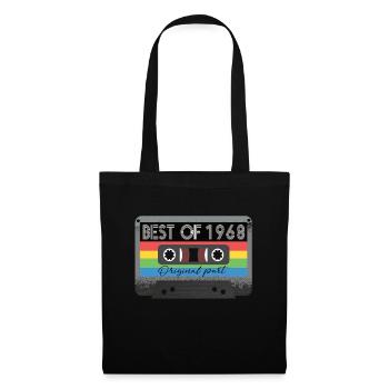Best Of 1968 Vintage Cassette Retro Birthday - Tote Bag - black - Front