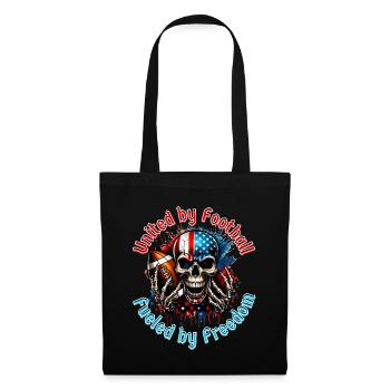 Aggressive Skull for American Football - Tote Bag - black - Front