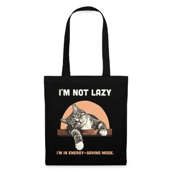 Lazy Humor Energy Saving Mode Funny Quote - Tote Bag - black - Front