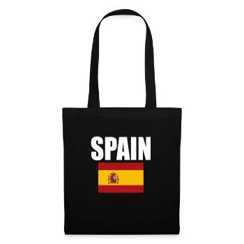Espagne - Sac en tissu - noir - Devant