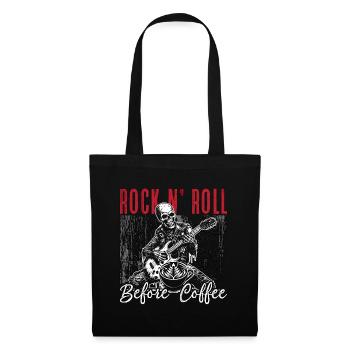 Rock n’roll avant le café des années 80 Musique Amateur de café - Sac en tissu - noir - Devant