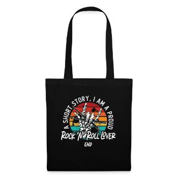 Rock N Roll A Short Story I Am A Proud Metal Rock - Stoffbeutel - Schwarz - Vorne