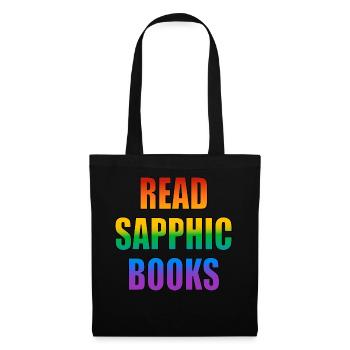 Lire des livres saphiques - Sac en tissu - noir - Devant