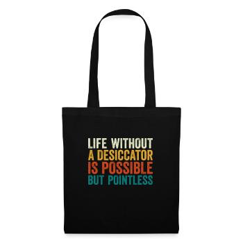 Exsikkator Desiccator Retro Life is Possible - Tote Bag - black - Front