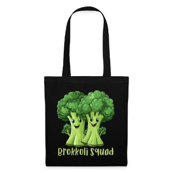 Escouade Brocoli - Sac en tissu - noir - Devant