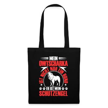 Ovcharka protects me Caucasian Ovcharka - Tote Bag - black - Front