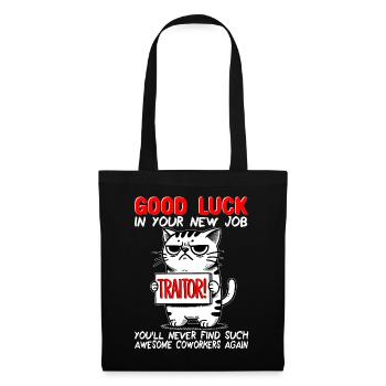 Job Change New Job Farewell Farewell Gift - Tote Bag - black - Front