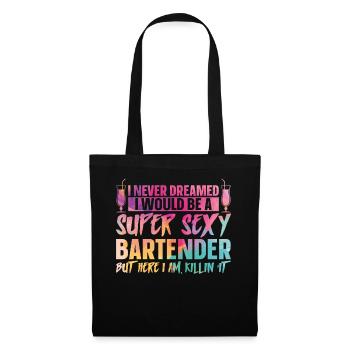 Bartender Mixologist I Never - Tote Bag - black - Front