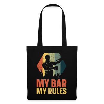 Bartender Mixologist My Bar My - Tote Bag - black - Front