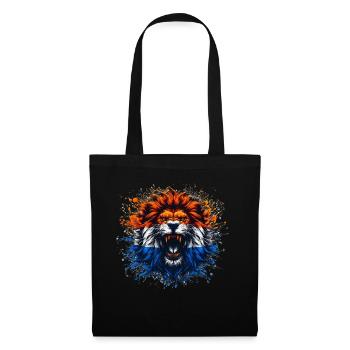 Maillots de la Hollande - NL Lion aux couleurs du drapeau - Sac en tissu - noir - Devant