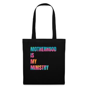 La maternité est mon ministère - Sac en tissu - noir - Devant