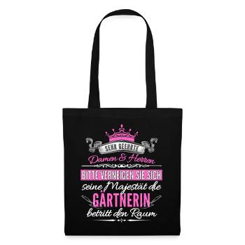 Funny gardener saying for gardening in the - Tote Bag - black - Front