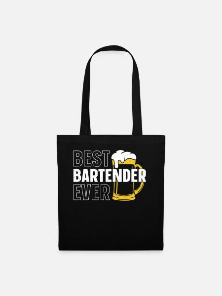 Bartender Mixologist Best - Stoffbeutel - Schwarz