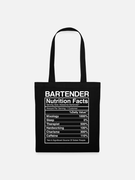 Bartender Mixologist Bartender - Stoffbeutel - Schwarz