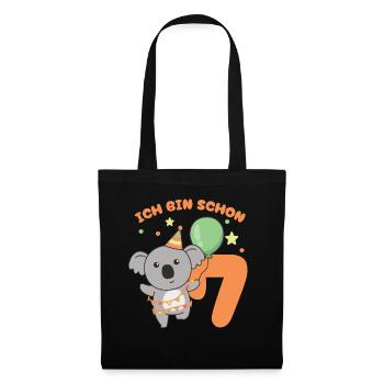 I'm already 7 koala's birthday kids - Tote Bag - black - Front