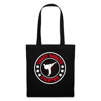 Crazy Karate Fighter - Karate Fighting Karate Figh - Tote Bag - black - Front