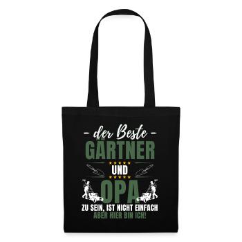THE BEST GARDENER AND GRANDPA! Fun garden - Tote Bag - black - Front